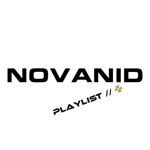 Logotipo de NOVANID con la palabra "PLAYLIST" en un diseño estilizado.